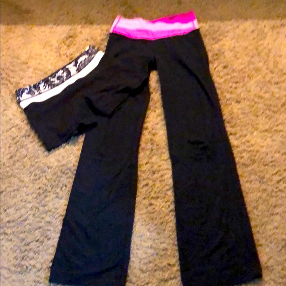 Lululemon yoga pants and bike shorts lot sz 4